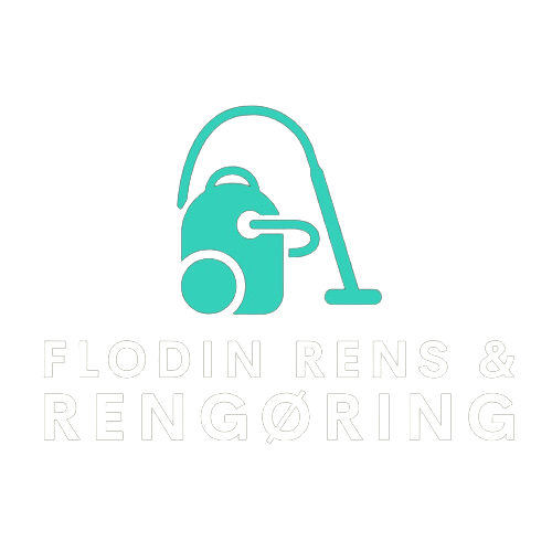 flodin rens & rengøring logo hvidt